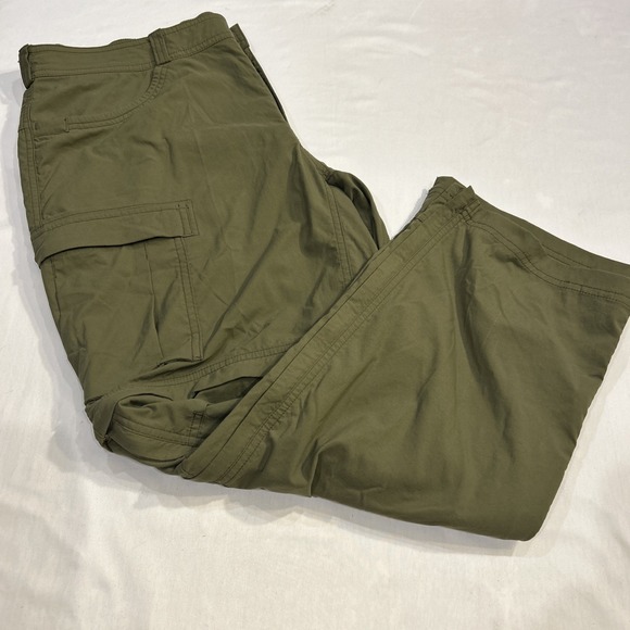 REI Co-op Convertible Cargo Pants 38x28 Olive Green Hiking - Picture 1 of 10